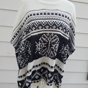 OhMG geo snowflake boxy batwing sweater